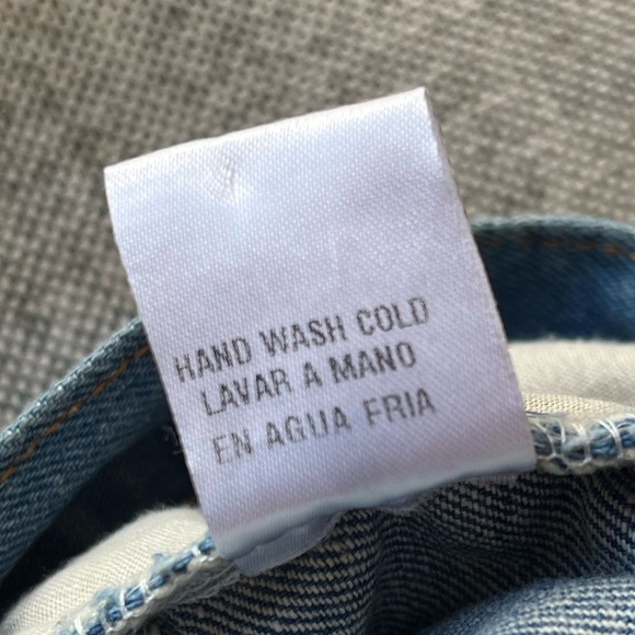 🩵 Vintage High Wasted Denim Shorts with Lace detailing , Size Large - Picture 10 of 17